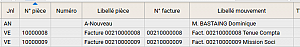N° de pièce de l'écriture comptable ne repend pas le numéro de facture