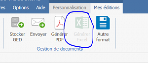 Isacompta Collaboratif - Mes éditions - Exporter au format Excel